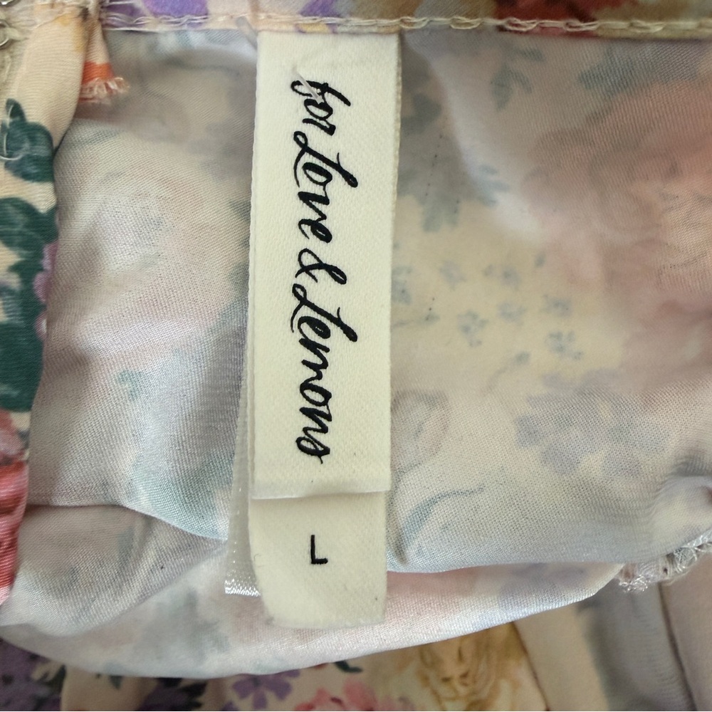 For Love & Lemons Gardenia Floral Mini Bustier Slip Dress - Picture 4 of 9